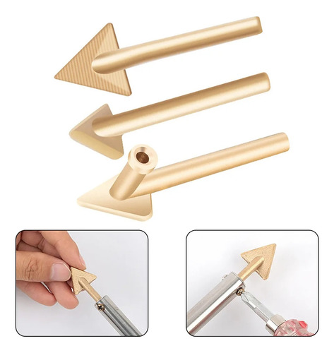 3 Puntas Triangular De Cautín 80 Watts Para Soldar Plástico