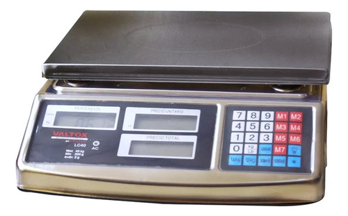 Balanza Electrónica Digital De 40kg Valtox Lc40 Acero Inoxid