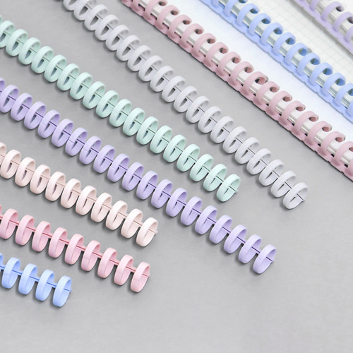 Anillos De Plástico Con Hojas Sueltas De 30 Agujeros, Color