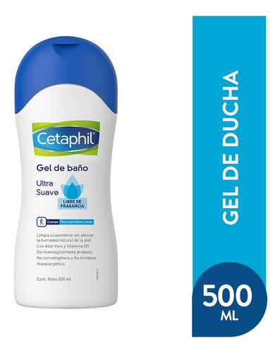 Cetaphil Shower Gel Gel De Baño Ultra Suave 500ml