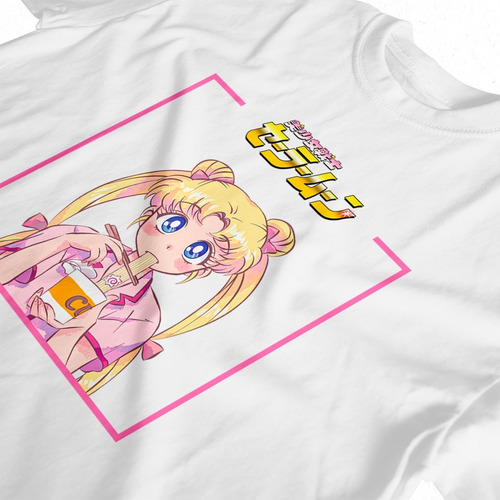Imagen 2 de 6 de Remera Algodón Sailor Moon Serena Ramen