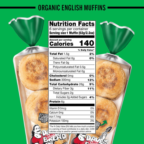 Dave's Killer Bread Rockin' Grains Organic English Muffins