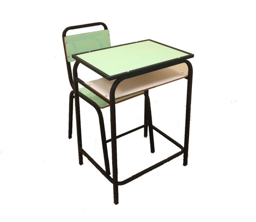 Conjunto Escolar Carteira E Cadeira Lousa Multi Lamin. Verde