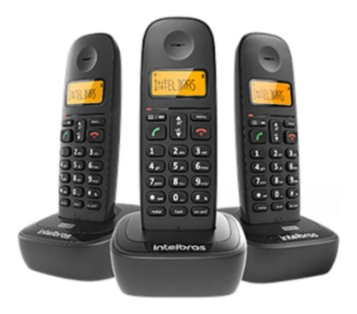 Telefone S/fio Digital Ramal Trez Unidades Ts2513 Intelbras