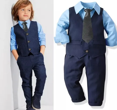 Terno Bebé Y Niño, Traje Elegante Moderno Niño