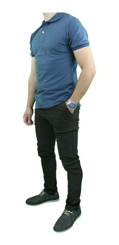 Imagen 2 de 4 de Polera Cuello Pique Ajustada/elasticada + Envío Gratis