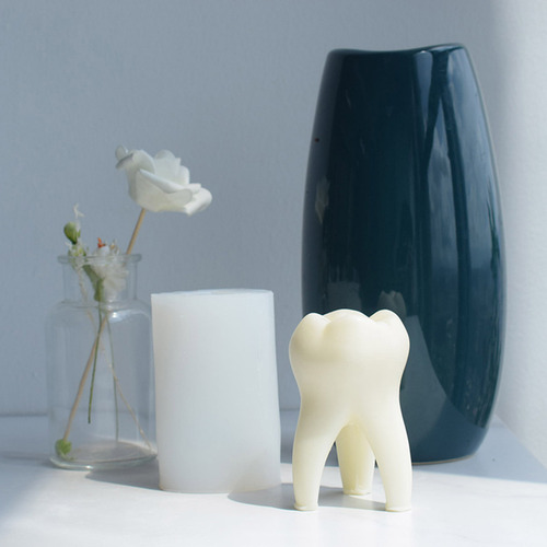 Vela 3d Para Decoración De Dientes, Molde De Silicona, Resin