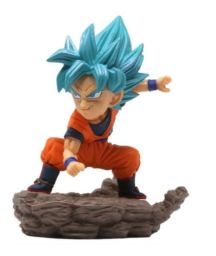 Imagen 2 de 6 de Figura Goku Super Saiyan Blue World Collectable Diorama Vol3