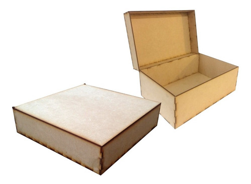 10 Cajas Mdf 25 X 25 X 6 Cm Y 10 Cajas Baul 30 X 20 X 15