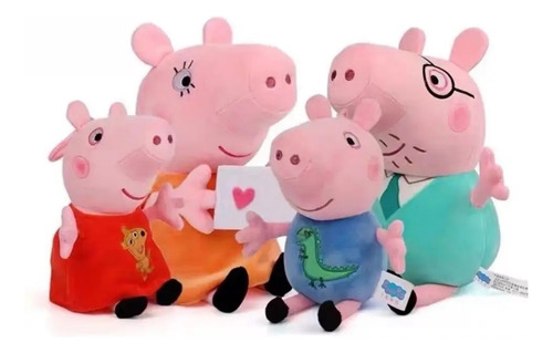 Peppa Pig Familia Completa En Peluches