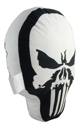 Almofada 3d Formato Justiceiro Punisher Fibra Zona Criativa Cor Estampada Desenho do tecido Caveira Punisher