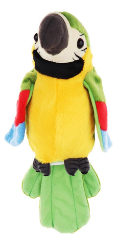 Juguete De Felpa Loro De Repetición (rojo / Verde Verde
