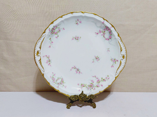 Fuente Circular De Porcelana Limoges T. Haviland De 30,5 Cm