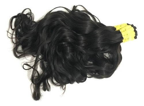 Cabelo Humano P/mega-hair Levemente Ondulado 40cm/50 Gramas