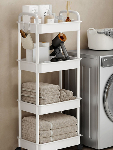 . Carrito Organizador Estante Almacenaje 4 Niveles Con