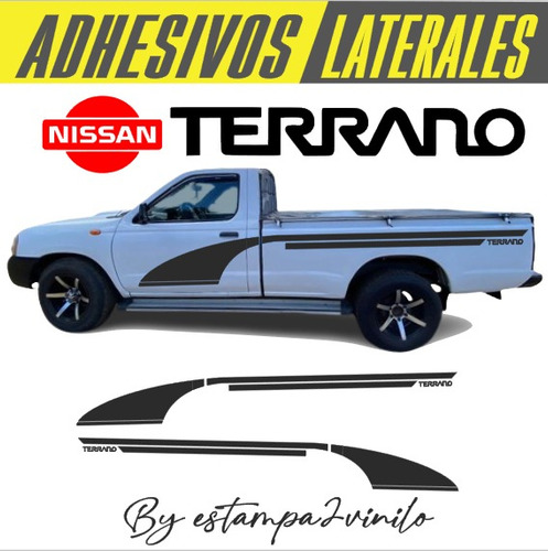 Adhesivos Laterales Camioneta Nissan Terrano Cabina Simple