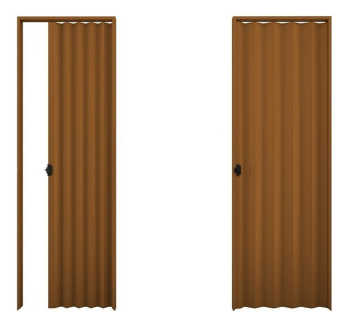 Puertas Plegables Pvc Marrón 0.90 X 2.10