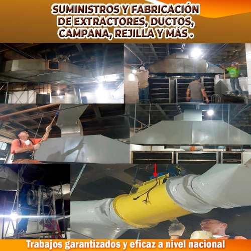 Imagen 8 de 10 de Suministro Fabricación Extractores Ducto Campana Rejilla