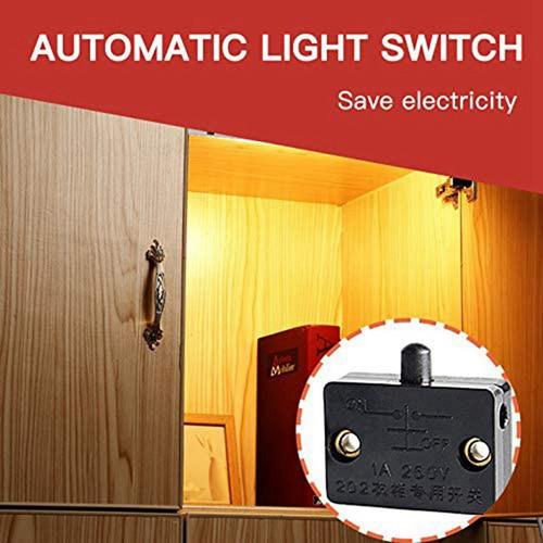 Interruptor Led De Puerta De 12 Piezas Para Luz De Armario,