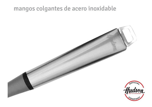 Set 6 Utensilios Hudson Nylon Y Acero