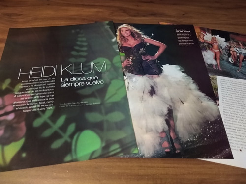 (q145) Heidi Klum * Clippings Revista 3 Pgs * 2009