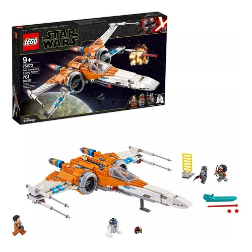 Kit Lego Star Wars Caza Ala-x De Poe Dameron 75273 +9 Años