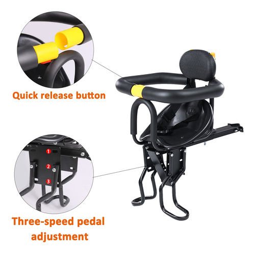 Asiento De Bicicleta Infantil Innolife Montado En La Parte D