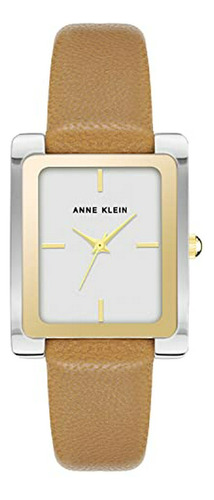 Reloj De Pulsera De Cuero Para Mujer Anne Klein