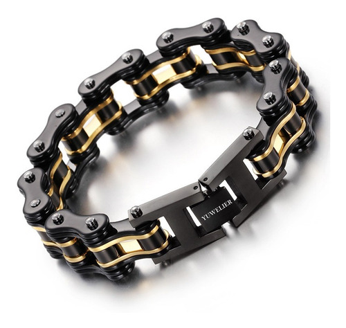 Pulsera Biker Acero Inoxidable Tipo Cadena Bicicleta Hombre
