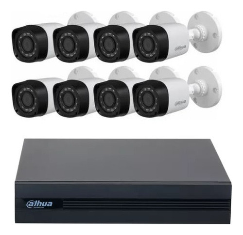 Kit Seguridad Dahua Dvr 16 Ch + 8 Cámaras 2mp/1080/fullhd