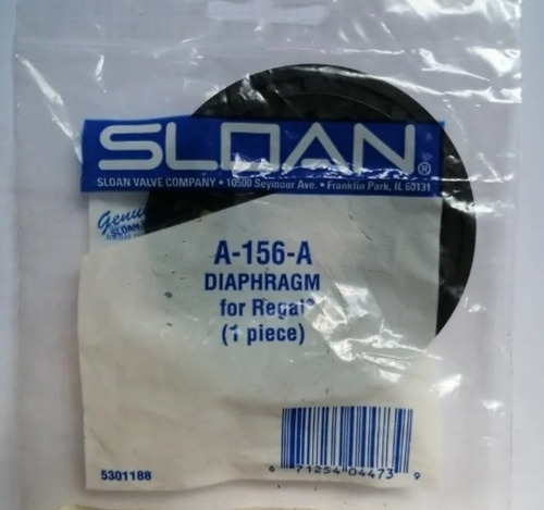  Fluxometro Sloan Repuesto Diafragma A156 Modelo Regal-royal