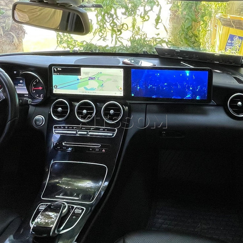 Multimídia Tela Dupla C180 C200 C250 Glc 2015 16 17 18 V2 24