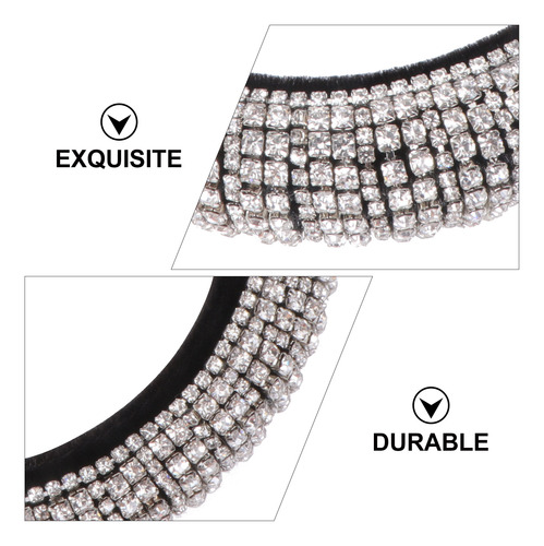 Diadema De Cristal Barroco Plateada Con Diamantes De Imitaci