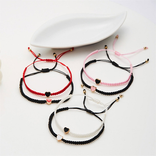 2pz Pareja Pulsera Amor Cientos Conjunto, Regalo De Amistad