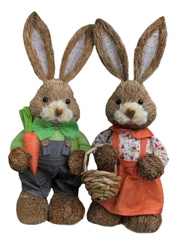 2 Uds De Pascua De Paja Decoración Hecha A Mano Estilo B