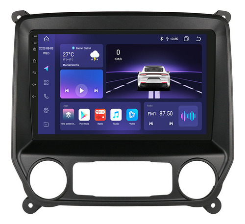 Estéreo 4gb Carplay Para Chevrolet Gmc Silverado 2014-2018