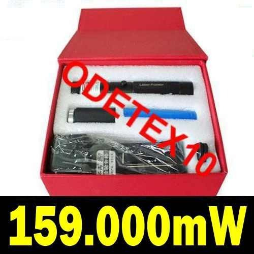 159.000mw 50km Super Caneta Laser Pointer Verde Kit Dj 6
