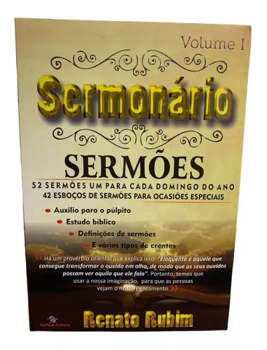 Livro Sermonário - Volume 1 - Pr. Renato Rubim