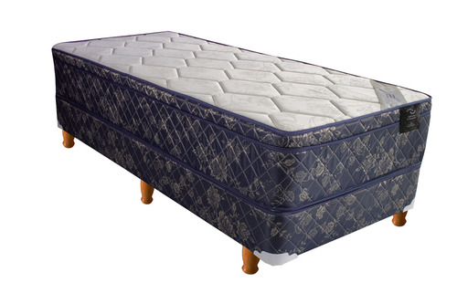 Colchon Sommier Resortes Con Pillow 190x100 + Almohada