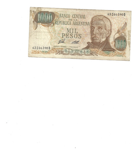 Cedula Estrangeira Da Argentina - 1000 Pesos-mbc