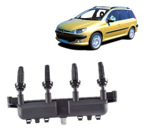 Bobina Encendido Para Peugeot 206 2.0 2000 2004