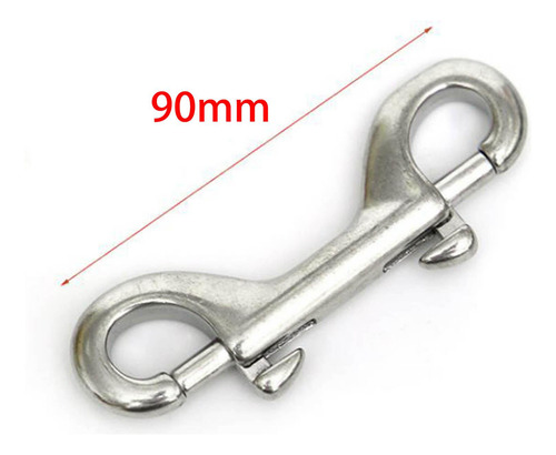 3 Gancho De Doble Extremo Snap Bolt Clip 3.54x0.98 Pulgadas