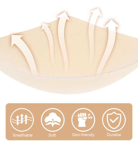 4 Pares De Almohadillas De Esponja Para Ropa De Mujer