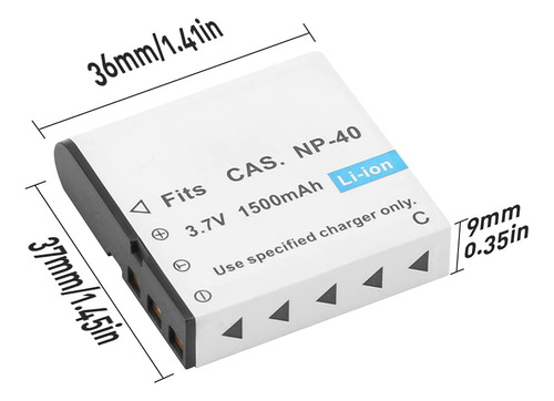 ` Baterías For Video Cámara Geekam Np-40 1500mah Con