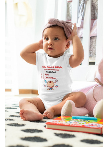 Imagem 2 de 3 de Body Divertido - Convite Padrinhos Bebê