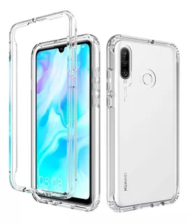 Funda 360 Uso Rudo Bicolor Transparente Samsung Huawei