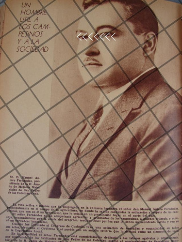 Afiche Antiguo Manuel Antero Fernandez. Torreon 1944