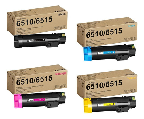 Kit 4 Toner Compatible Xer Phaser 6510 / 6515 106r03488
