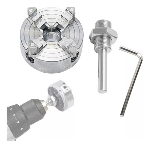 Taladradora Mini Lathe Chuck De 4 Mordazas