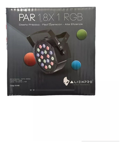 Luz De Led's Par 18x1 Alien Pro Rgb